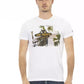 Elegant White Tee with Unique Print