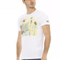 Elegant White Tee with Artistic Front Print