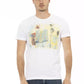 Elegant White Tee with Artistic Front Print