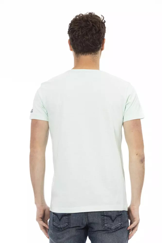 Elegant Light Blue Designer Action Tee