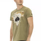 Emerald Hues Short Sleeve Round Neck Tee
