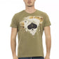 Emerald Hues Short Sleeve Round Neck Tee