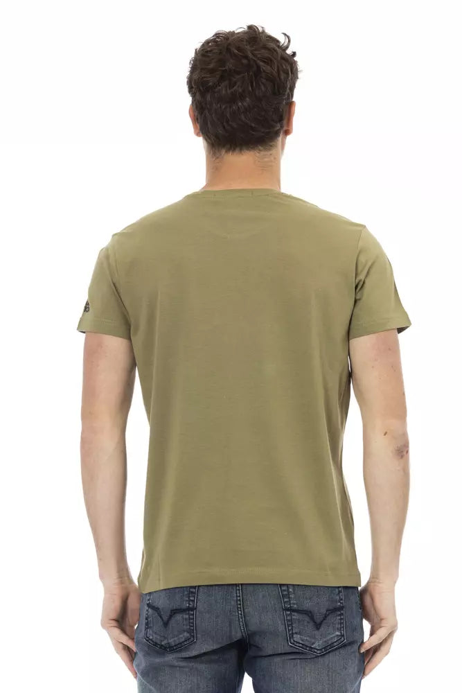 Emerald Hues Short Sleeve Round Neck Tee