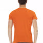 Elegant Orange Short Sleeve Cotton Tee
