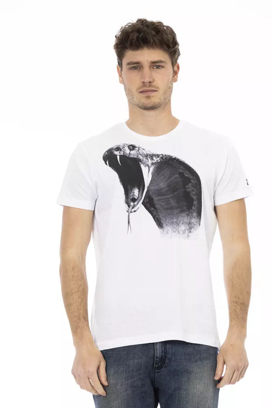 Elegant White Short Sleeve Tee for Men