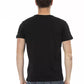 Elevated Casual Black Tee - Short Sleeve & Round Neck
