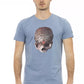Light Blue Chic Cotton Blend Tee