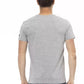 Sleek Summer Gray T-Shirt with Front Print