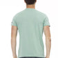 Casual Chic Green Tee with Graphic Appeal
