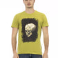 Green Short Sleeve Tee with Graphic Charm