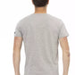 Sleek Gray Short Sleeve Round Neck Tee