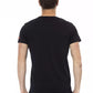 Sleek Black Cotton Blend Tee