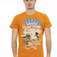 Orange Short Sleeve Round Neck T-Shirt