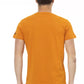 Orange Short Sleeve Round Neck T-Shirt