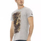 Elegant Gray Short Sleeve T-Shirt