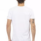 Chic V-Neck Tee with Bold Front Print