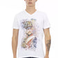 Chic V-Neck Tee with Bold Front Print