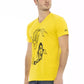 Vintage Vibe V-Neck Tee in Sunshine Yellow