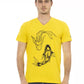 Vintage Vibe V-Neck Tee in Sunshine Yellow