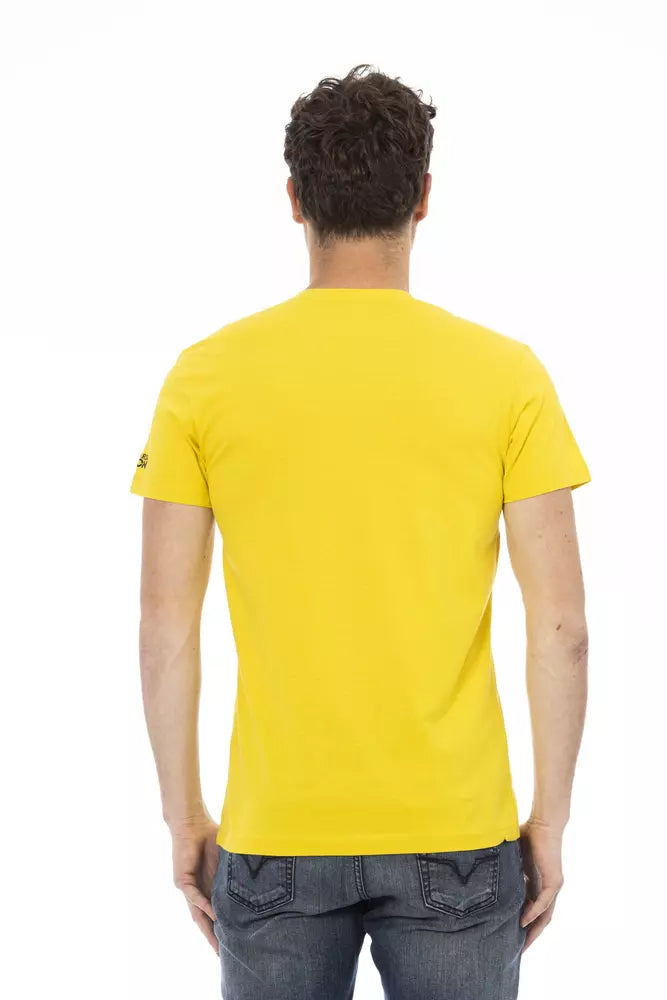 Vintage Vibe V-Neck Tee in Sunshine Yellow