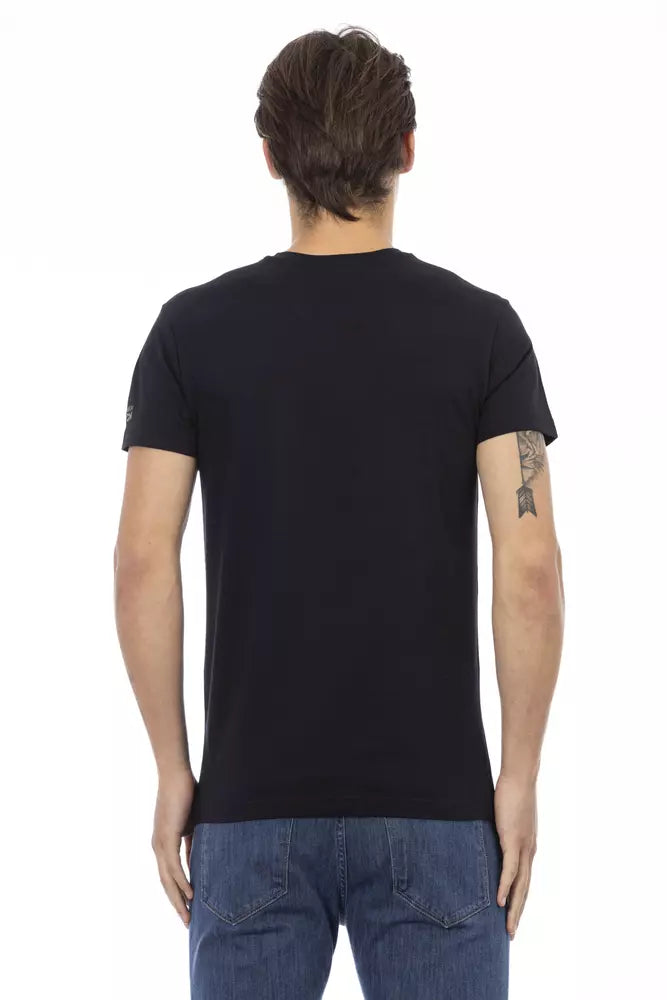 Sleek V-Neck Tee with Front Detail