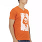 Vibrant V-Neck Tee with Front Print