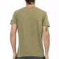 Elegant V-Neck Tee with Chic Front Print