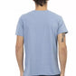 Elegant V-Neck Tee with Chic Front Print