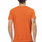 Elegant V-Neck Tee with Vibrant Front Print