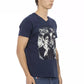 Chic V-Neck Cotton Blend Tee