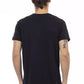 Elegant V-Neck Tee with Chic Front Print