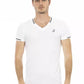 Sleek V-Neck Tee with Chest Print