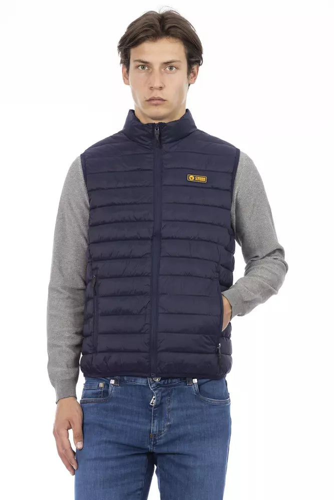 Elevated Blue Sleeveless Down Jacket