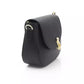 Elegant Black Leather Shoulder Bag