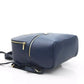 Elegant Leather Backpack with Golden Accents