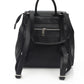 Elegant Leather Backpack with Logo Detail