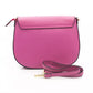 Elegant Pink Leather Shoulder Bag