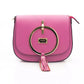 Elegant Pink Leather Shoulder Bag