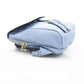Elegant Light-Blue Leather Backpack