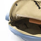 Elegant Light-Blue Leather Backpack