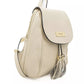Chic Beige Leather Backpack for Day-to-Day Elegance