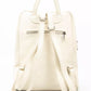 Elegant Beige Leather Backpack