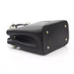 Elegant Black Leather Top Handle Bag