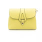 Golden Detail Yellow Leather Shoulder Bag