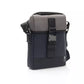 Elegant Blue Messenger Bag with Sleek Snap Closure