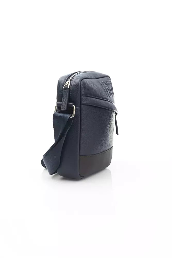 Elegant Blue Crossbody Messenger Bag