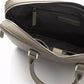 Chic Gray Leather Crossbody Elegance