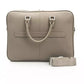 Chic Gray Leather Crossbody Elegance