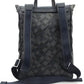 Chic Blue Backpack with Signature Accents
