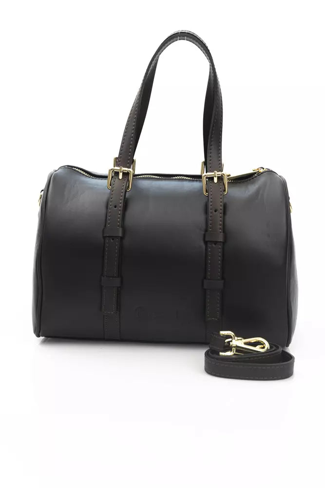 Elegant Black Leather Crossbody Bag